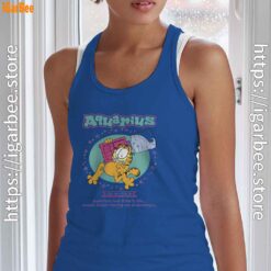 garfield aquarius blue tank top with women