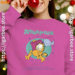 garfield aquarius girl pink sweatshirt