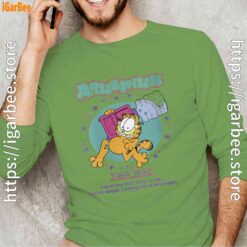 garfield aquarius green long sleeve with men
