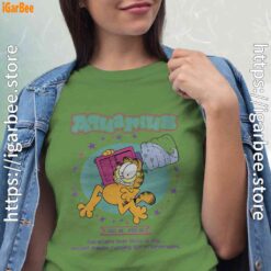 garfield aquarius green t shirt for women