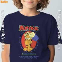 garfield aries navy boy's t shirt