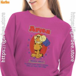 garfield aries pink women sweatshirt