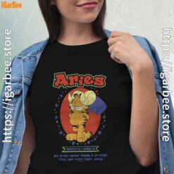 garfield aries women black shirt