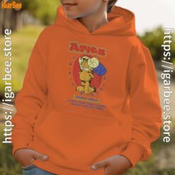 garfield aries youth boy orange hoodie