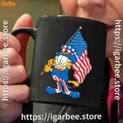 garfield black flag black coffee mug