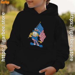 garfield black flag black hoodie for kid boy