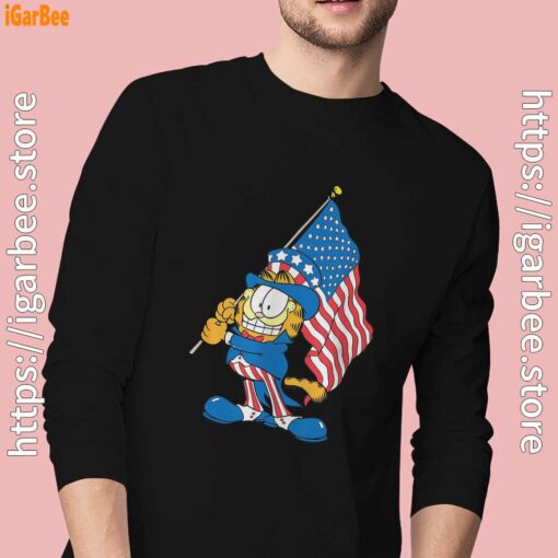 garfield black flag black men long sleeve