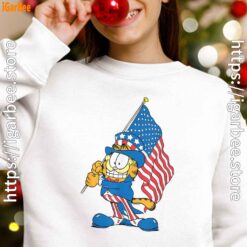 garfield black flag white girl sweatshirt