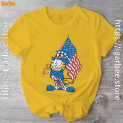 garfield black flag yellow shirt