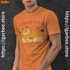 garfield cheese is my love lasagna orange men shirt
