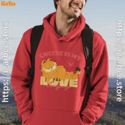 garfield cheese is my love lasagna red men hoodie