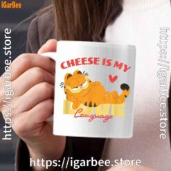 garfield cheese is my love lasagna white mug 15oz
