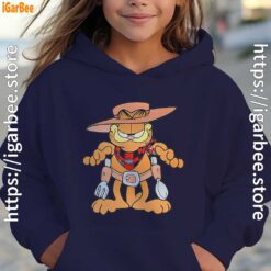 garfield cowboy with spoon and fork girl nany hoodie
