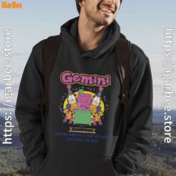 garfield gemini black men hoodie for male