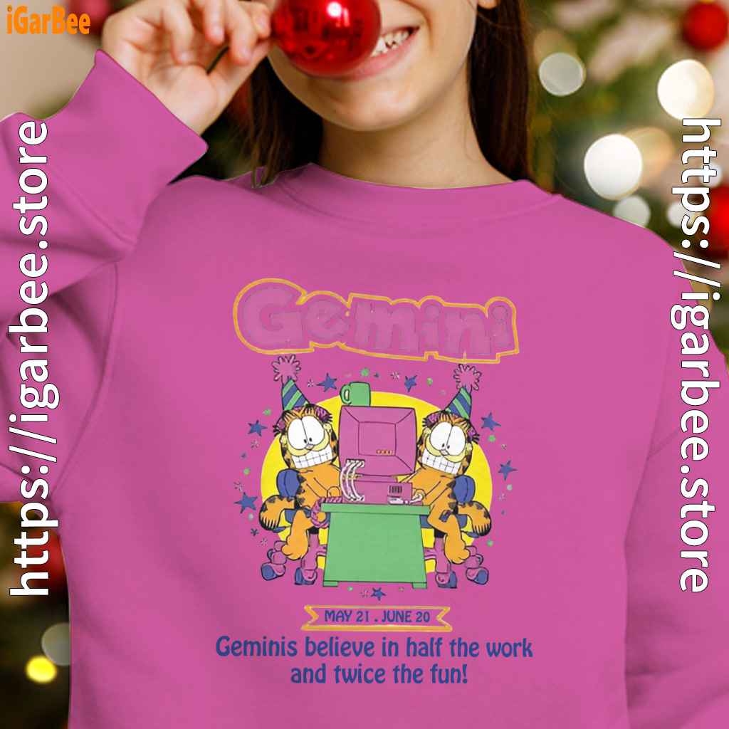 garfield gemini girl pink sweatshirt garfield gemini girl pink sweatshirt