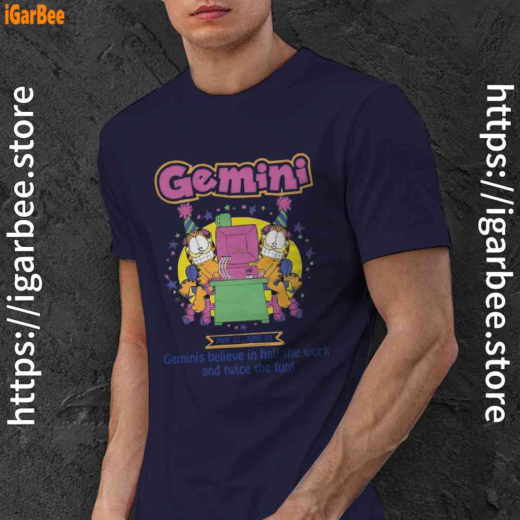 garfield gemini navy men shirt garfield gemini navy men shirt