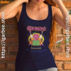 garfield gemini navy tank top with women