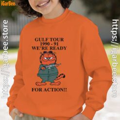 garfield gulf war orange boy sweatshirts