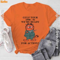 garfield gulf war orange tee shirt