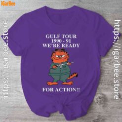 garfield gulf war purple shirt