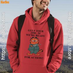 garfield gulf war red men hoodie