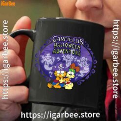 garfield halloween adventure hugging black coffee mug 11oz