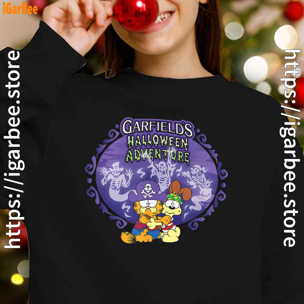 garfield halloween adventure hugging black girl sweatshirts garfield halloween adventure hugging black girl sweatshirts