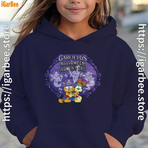 garfield halloween adventure hugging girl nany hoodie