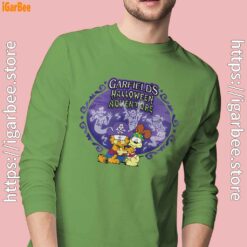 garfield halloween adventure hugging men long sleeve green
