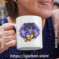 garfield halloween adventure hugging white coffee mug 11oz