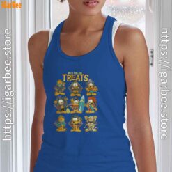 garfield halloween costumes grid do it for the treats blue tank top with women