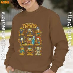 garfield halloween costumes grid do it for the treats brown sweatshirt for youth boy