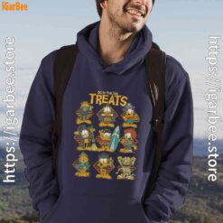 garfield halloween costumes grid do it for the treats male navy men hoodie