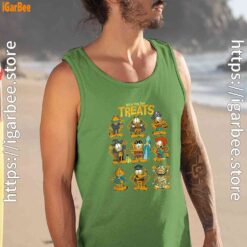 garfield halloween costumes grid do it for the treats men tank top green