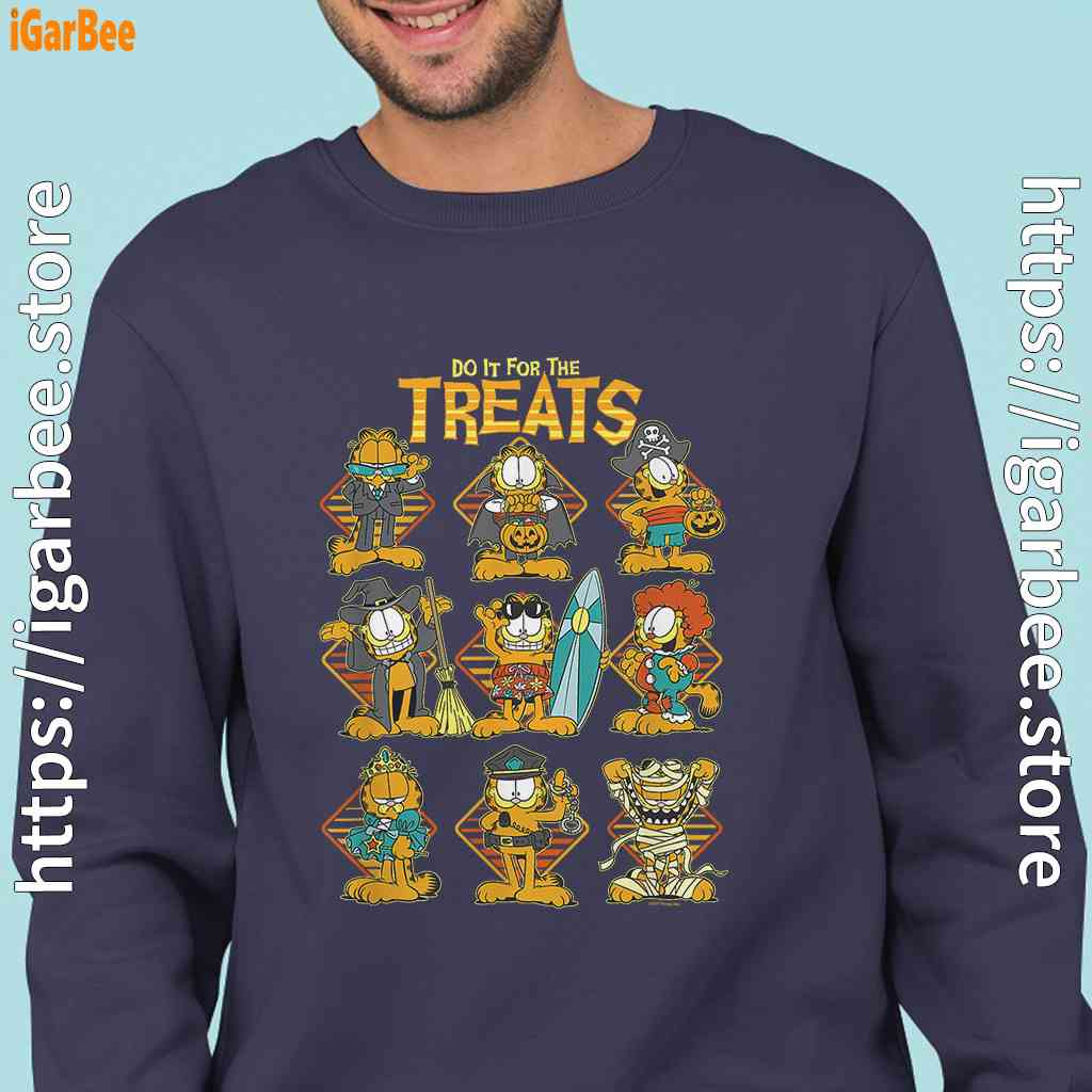 garfield halloween costumes grid do it for the treats navy sweatshirts for men garfield halloween costumes grid do it for the treats navy sweatshirts for men