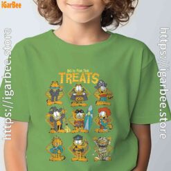 garfield halloween costumes grid do it for the treats tee green for youth boy