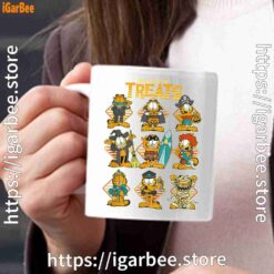 garfield halloween costumes grid do it for the treats white mug 15oz