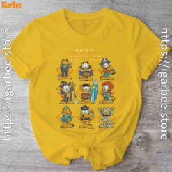 garfield halloween costumes grid do it for the treats yellow shirt