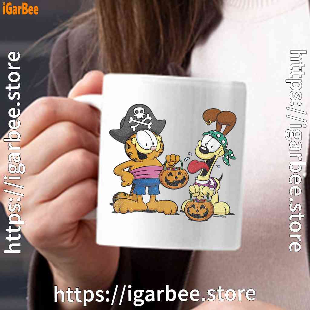 garfield halloween odie pirates white mug oz garfield halloween odie pirates white mug oz