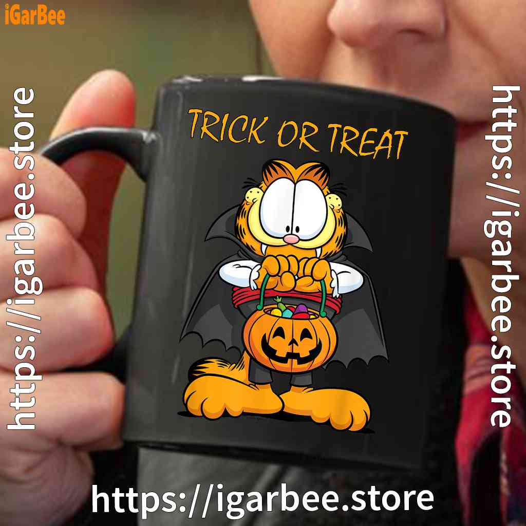 garfield halloween trick or treat pumpkin black coffee mug oz garfield halloween trick or treat pumpkin black coffee mug oz