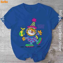 garfield just have knack for comedy halloween blue shirt