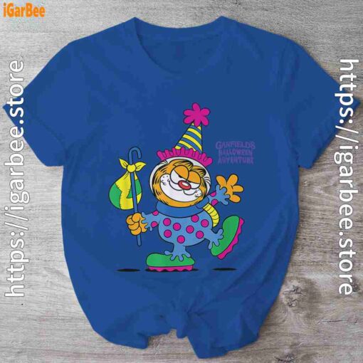 garfield just have knack for comedy halloween blue shirt
