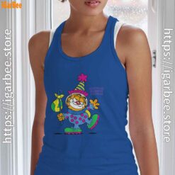 garfield just have knack for comedy halloween blue tank top with women