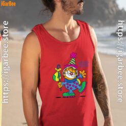 garfield just have knack for comedy halloween man tank top red