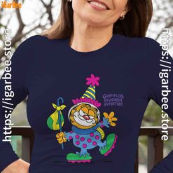 garfield just have knack for comedy halloween navy long sleeve women