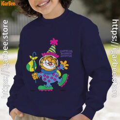 garfield just have knack for comedy halloween navy sweatshirt for kid boy