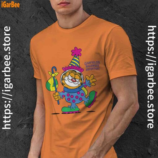 garfield just have knack for comedy halloween orange men shirt