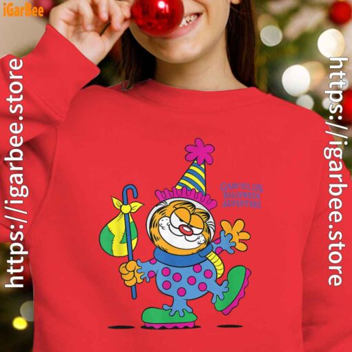 garfield just have knack for comedy halloween red kid girl sweatshirts