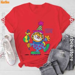 garfield just have knack for comedy halloween red tee shirt