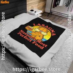 garfield lasagna natures most perfect food black blanket